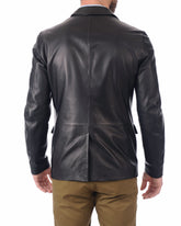 Men Genuine Leather Blazer Sport Coat 39